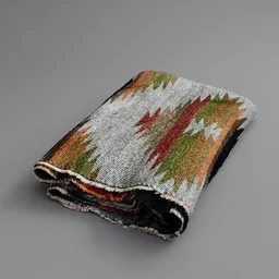Folded Patterned Blanket