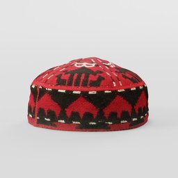 "Red Cap 3D model for Blender 3D, featuring PBR Materials with customizable color options. Inspired by traditional ethnic patterns and Ernő Bánk, this simple yet stylish hat design is perfect for your virtual wardrobe. Also great for Wes Anderson film fanatics and PS5 gamers."