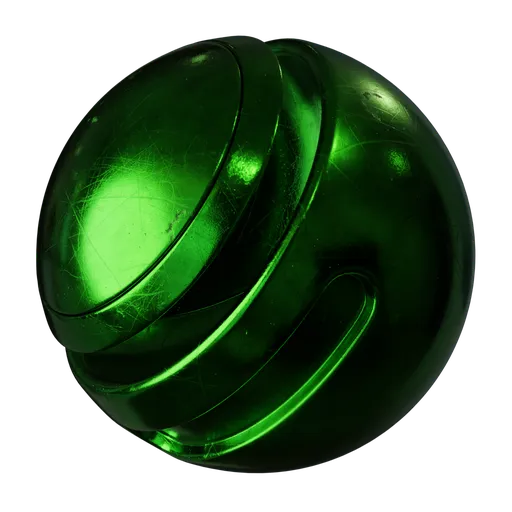 Scratched Green Metal