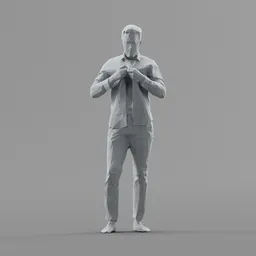Lowpoly Male Standing