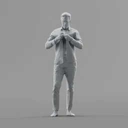 Lowpoly Male Standing