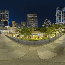 Outside the night coffee shop