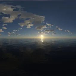 Sunset yellow cloud