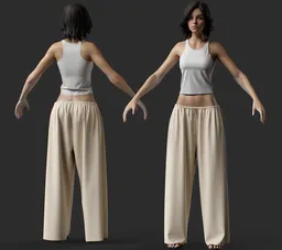Loungewear Female Character