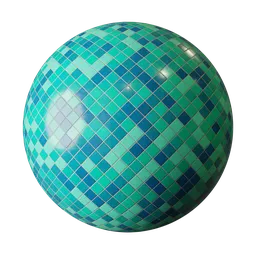 Blue Mosaic Tiles