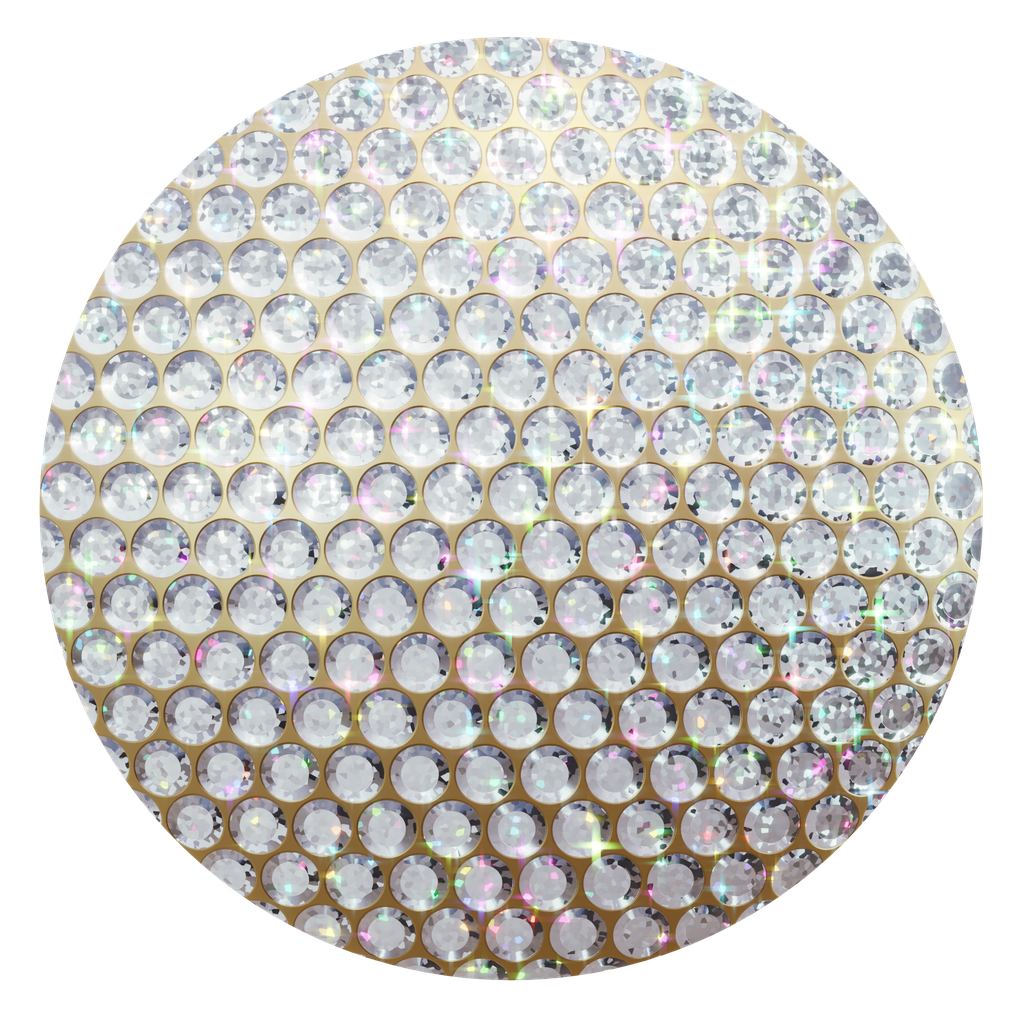 Procedural Round Melee Diamonds FREE stone materials BlenderKit