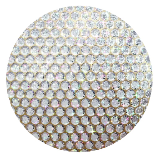 High-quality PBR material texture for 3D Blender, representing sparkling melee diamonds, perfect for jewelry and luxurious accessory modeling.