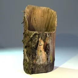 Chair from tree stump