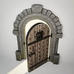 Medieval Norman Door 7