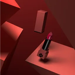 Cosmetics lipstick on podium