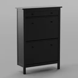 IKEA Shoe Cabinet with drawer black