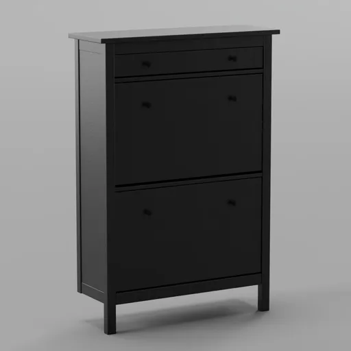 IKEA Shoe Cabinet with drawer black