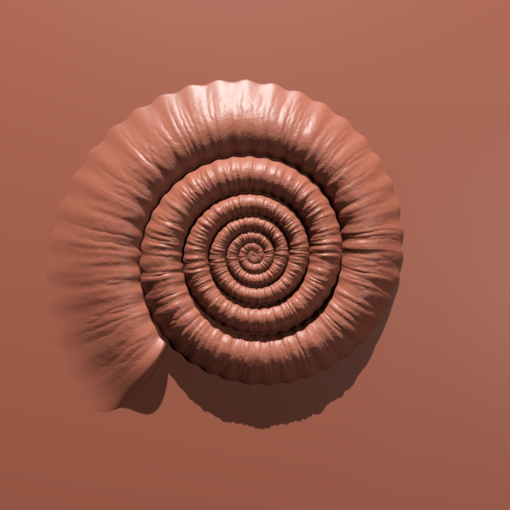 Shell Fossil Brush - 01 | FREE geometric brushes | BlenderKit