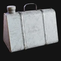 WW2 Triangular 20L German Can Painted