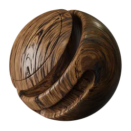 Polished Walnut Wood Grain