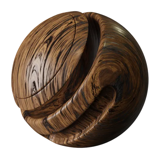 Polished Walnut Wood Grain