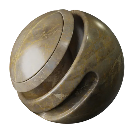 High-resolution 4K PBR Bronze Marble texture for 3D modeling and Blender.