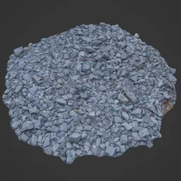 Low Poly Rocky Ground 3