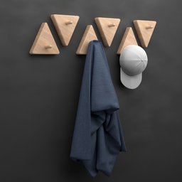 Wall Hanger With Towel and Cap