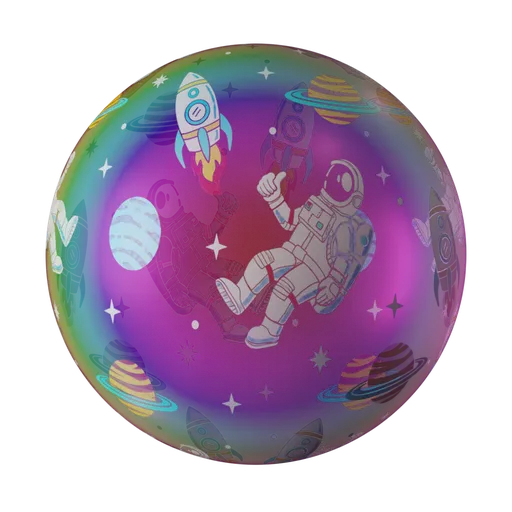 Space Kid Holographic Glass