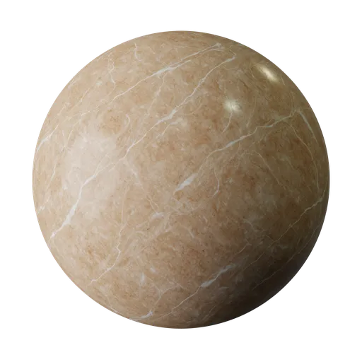 High-resolution brown marble with realistic PBR texture for 3D modeling and rendering in Blender.