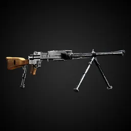 World at War Game-Ready Gun + 4k Textures | Blenderkit Series