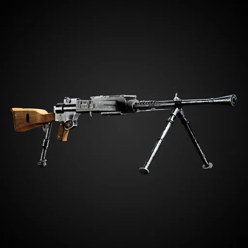 World at War Game-Ready Gun + 4k Textures | Blenderkit Series