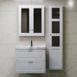 Washbasin cabinet with drawers
