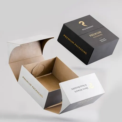 Rigged packaging box
