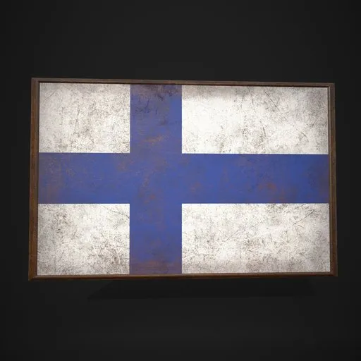 Findland Flag Picture Frame