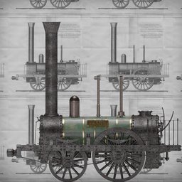 The steam locomotive PLANET