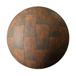 Rusty metal panels