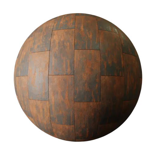 Rusty metal panels