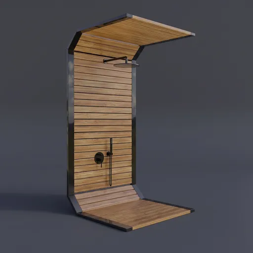 Modern Luxury Wooden Outdoor Shower