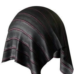 Stripe Purple Velvet