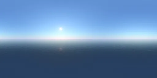 Clear sky above the sea
