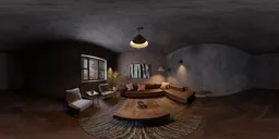 Industrial Loft Living Room