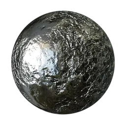 Procedural Hammered Silver