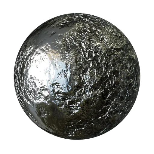 Procedural Hammered Silver