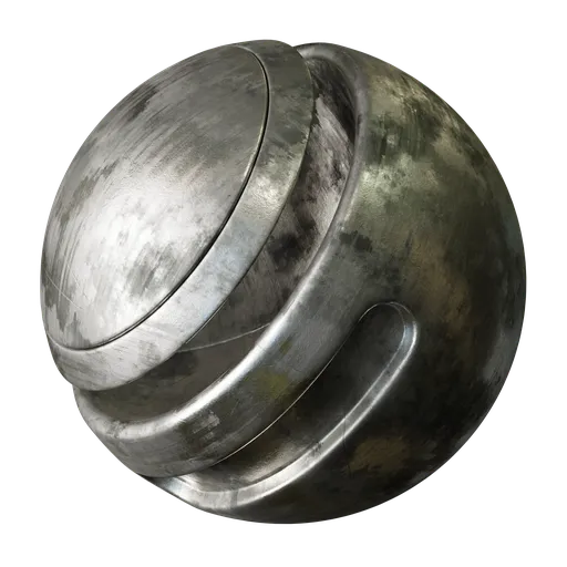 Used silver metal