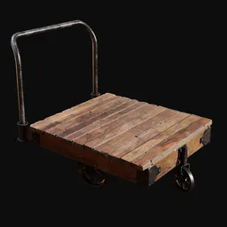 Antique Luggage Cart