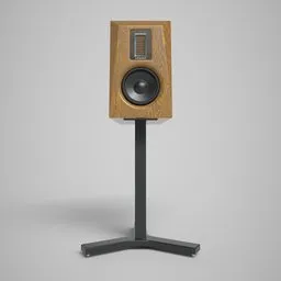 Hi-Fi Monitor Beige Wood