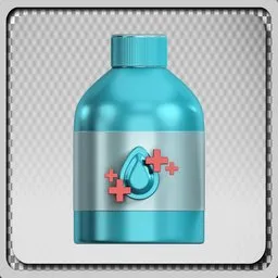 Body Care Icon Bottle Clean Design