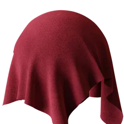 Red Felt Fabric