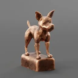Dog sculpture