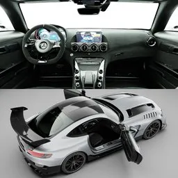 AMG GT Black Series 2021(Rigged)