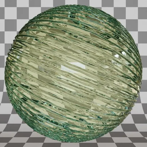 Wavy lines glass procedural material