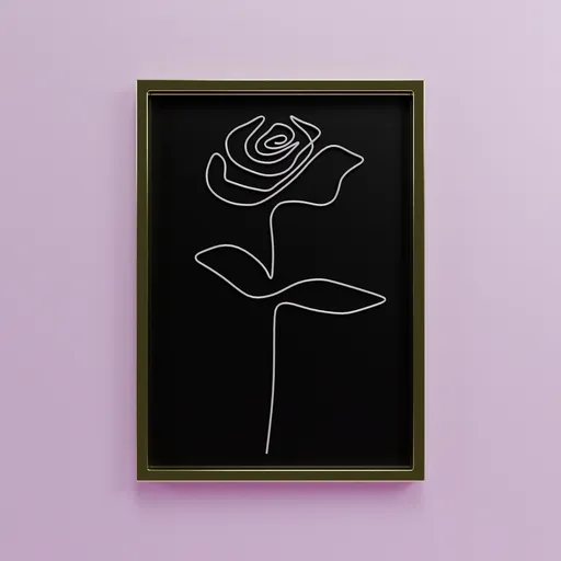 Rose Silver Canvas Picture Frame