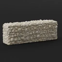 Wall Stone Cobble Pale