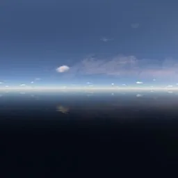 Clean sea, clear sky